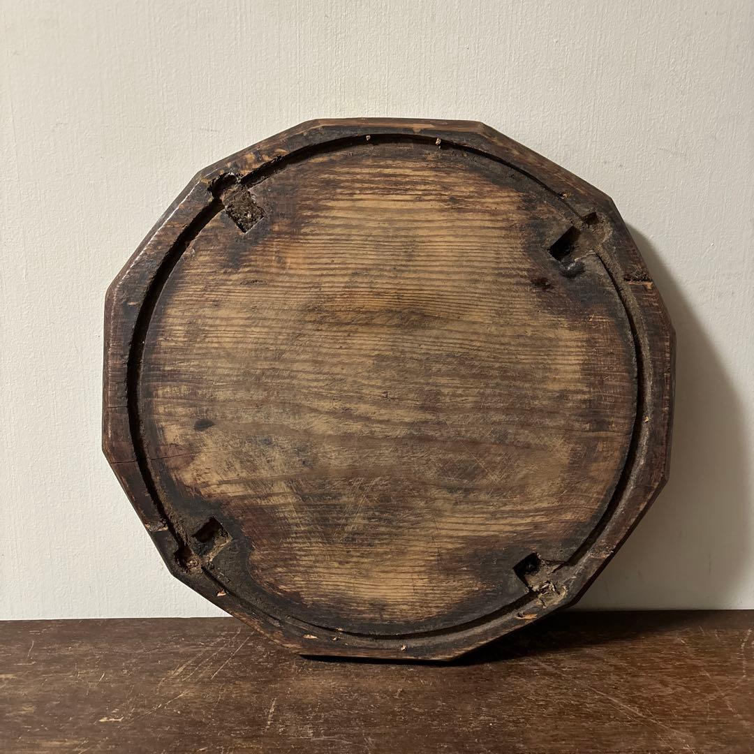 李朝十二角膳天板その64 盆.古道具.骨董品.韓国骨董. Antique.酒器盆