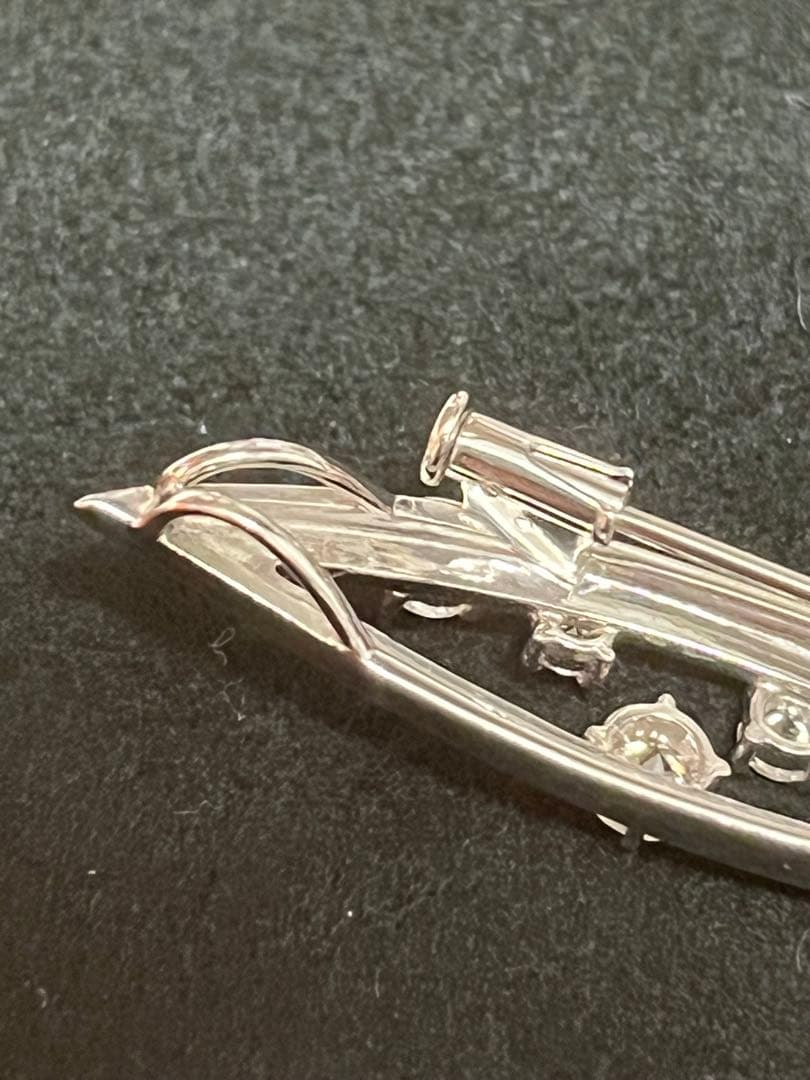 タサキ　田崎　ダイヤ　ペンダント　ブローチ　ネックレス　K18 WG