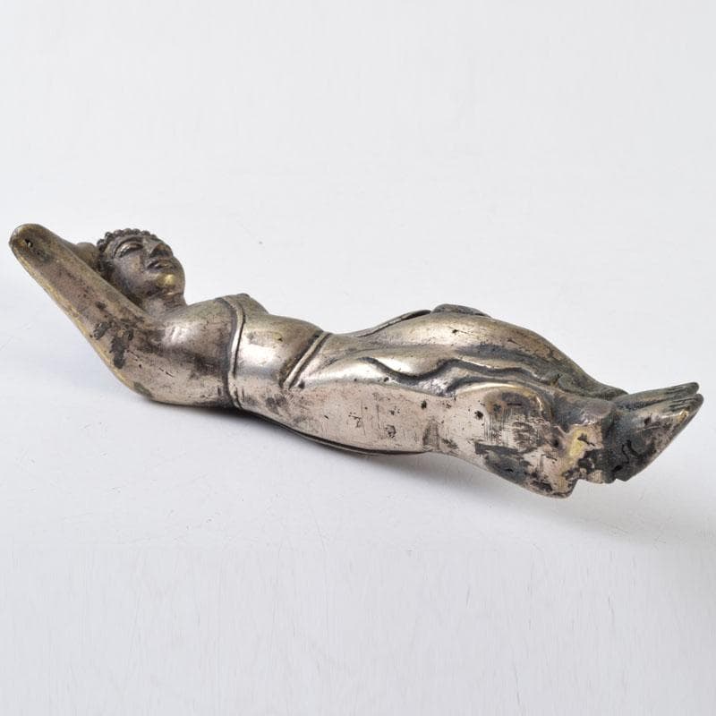 仏教美術　古銅　涅槃像　寝釈迦像　仏像　置物　N　8702