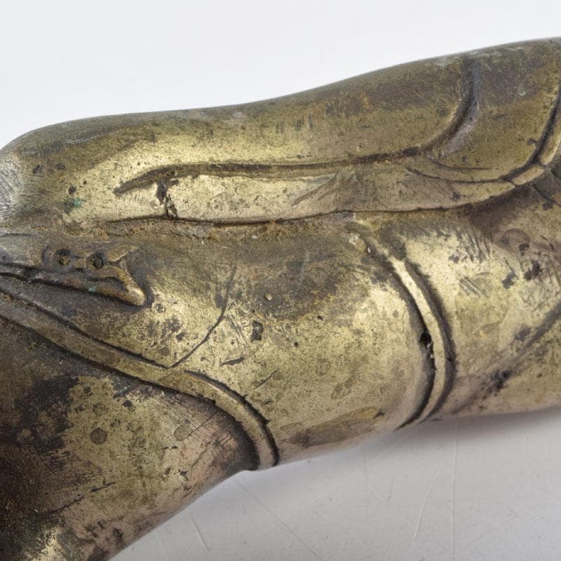 仏教美術　古銅　涅槃像　寝釈迦像　仏像　置物　N　8702