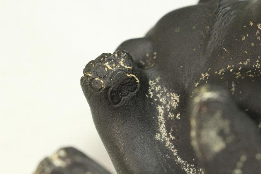 古銅 小狗 置物(K-A814)