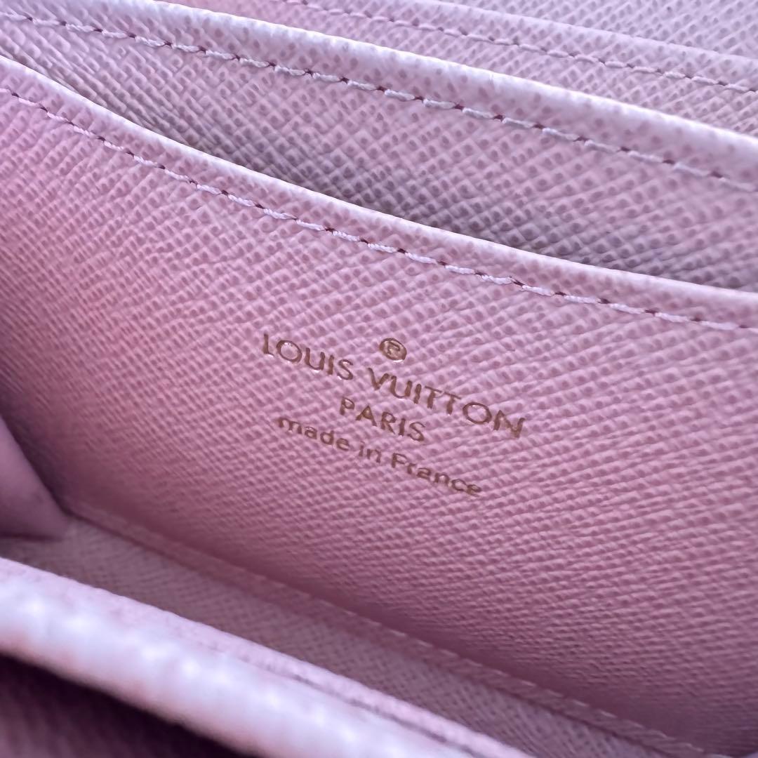 だいきち　ルイヴィトン ダミエ ジッピーパース ピンク NFCタグ