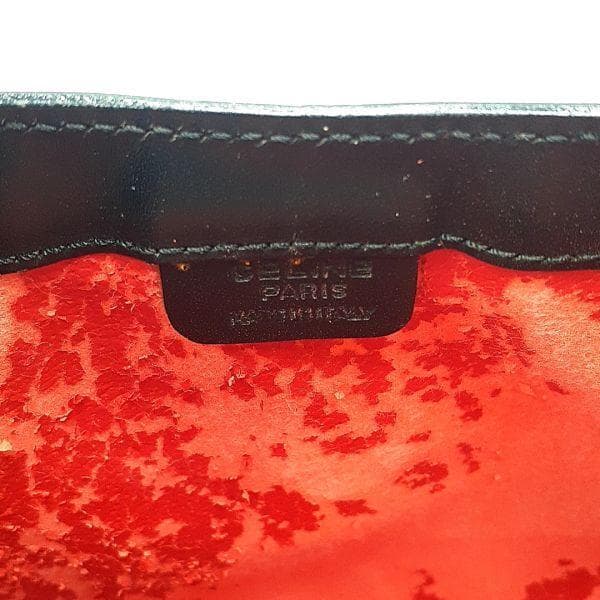 ◆外観美品◆ セリーヌ CELINE ショルダーバッグ 鞄 肩掛け レザー 黒系