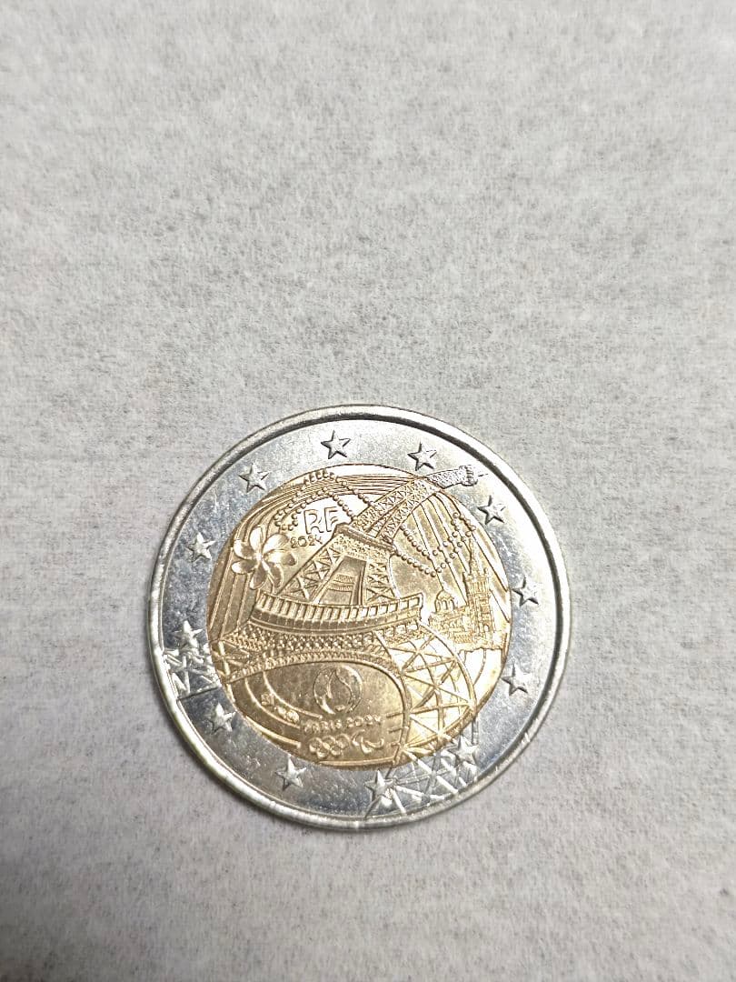 パリオリンピック２０２４　2ユーロ  ヨーロッパデザイン