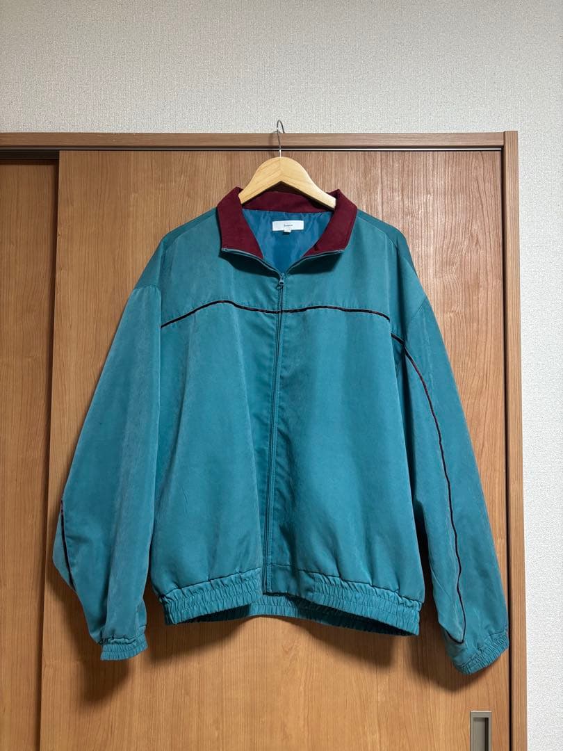 ミュージシャン harapeco Color Suede blouson-Blue Green