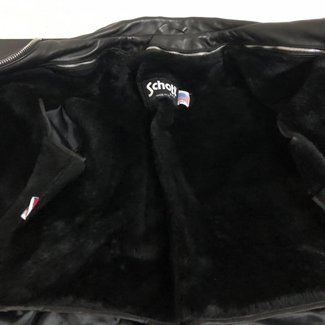 極美品 schott レザージャケット642 44サイズ ライナー付き