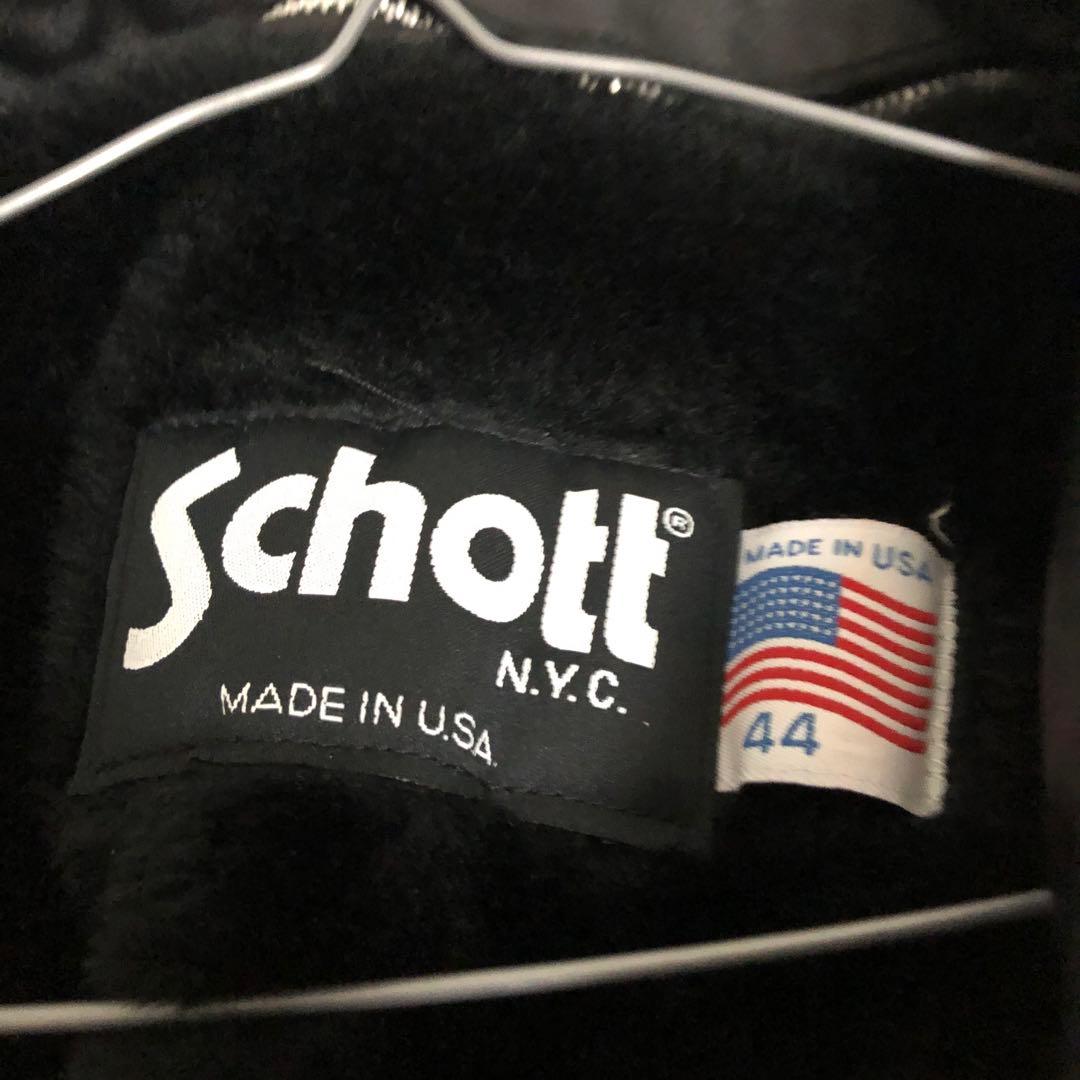 極美品 schott レザージャケット642 44サイズ ライナー付き