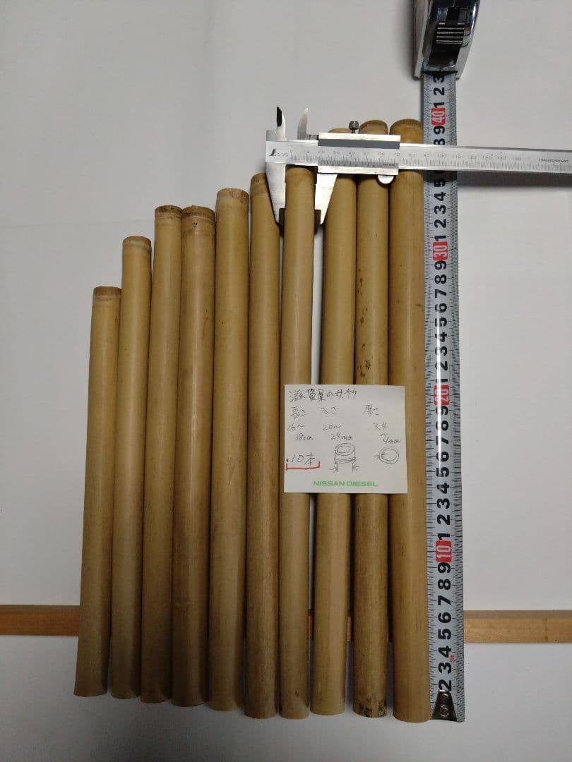 女竹自然乾燥　40本セット