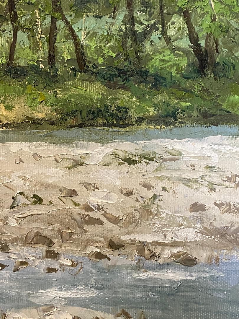 ★「真作」大山功「北アルプス 白馬岳」風景画　油彩画　額装　サイン有り　F8号