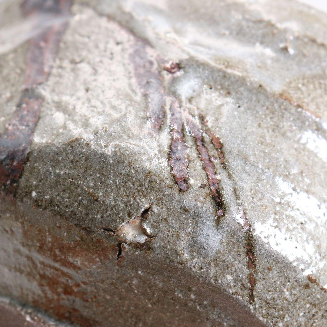 人間国宝 十二代 中里太郎右衛門(無庵)作 絵唐津茶碗 共箱共布　AK892