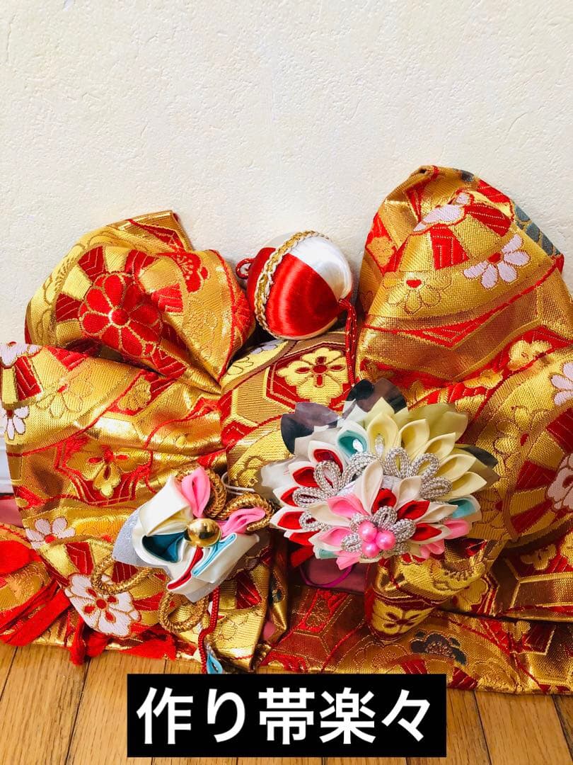 七五三七歳‼️完全フルセット⭐︎手毬花々熨斗柄金彩、刺繍煌びやか極めてる逸品