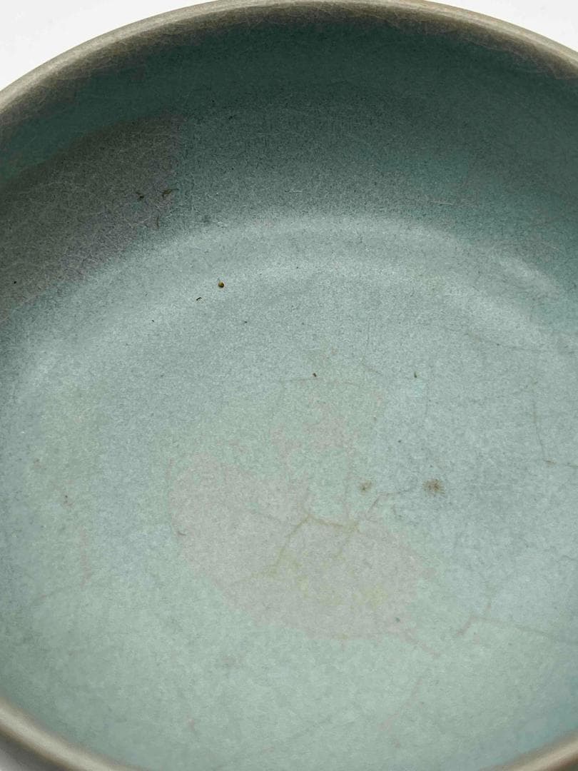 南宋時代　鈞窯　天青釉茶碗　【旧家蔵出し】 名品珍品　窯変釉(D-81)