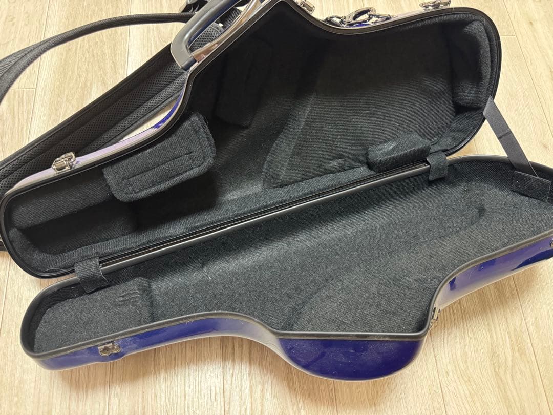 アルトサックス ハードケース 青