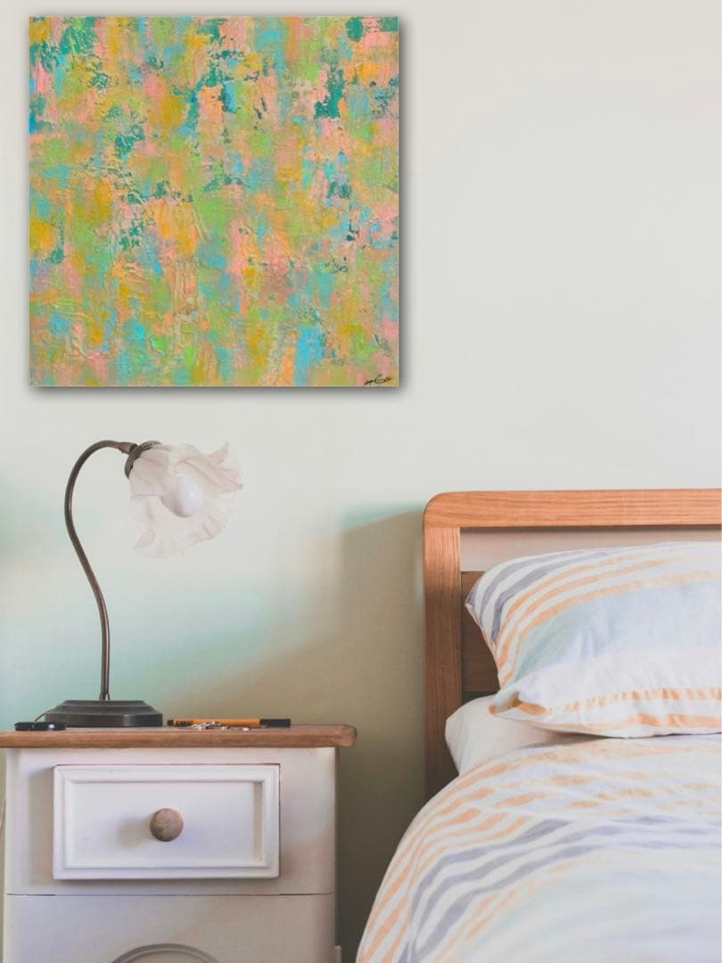 絵画 アートパネル ナチュラル 北欧 インテリア 抽象画 原画 ハンドメイド