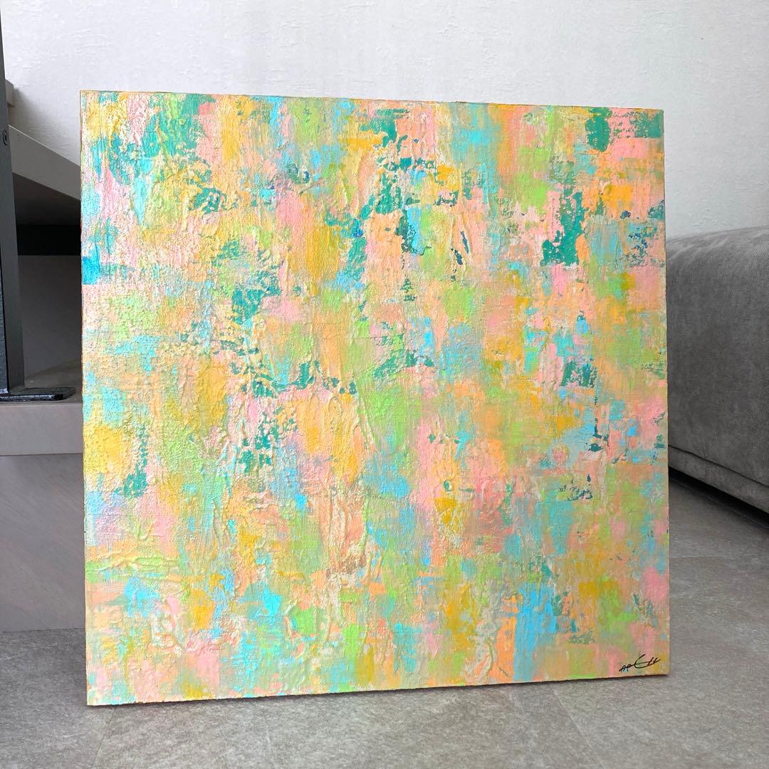 絵画 アートパネル ナチュラル 北欧 インテリア 抽象画 原画 ハンドメイド
