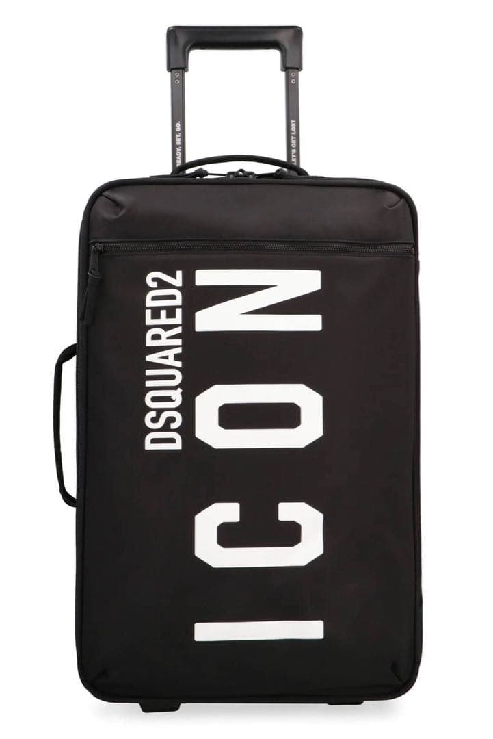 Dsquared2 ディースクエアード ロゴプリント ジップアップ スーツケース