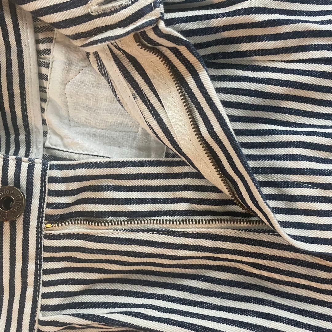 【美品】セールChloe クロエ コレクション ヒッコリーデニムワイドパンツ