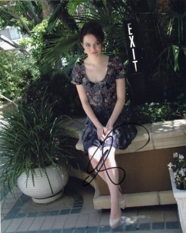 エマ・ストーン 直筆サイン入り写真 UACCrd証明書付