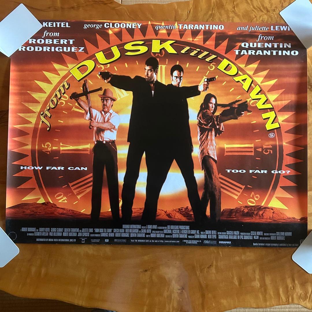 フロムダスクティルドーン 映画館用 両面ポスター ROLLED 1996年