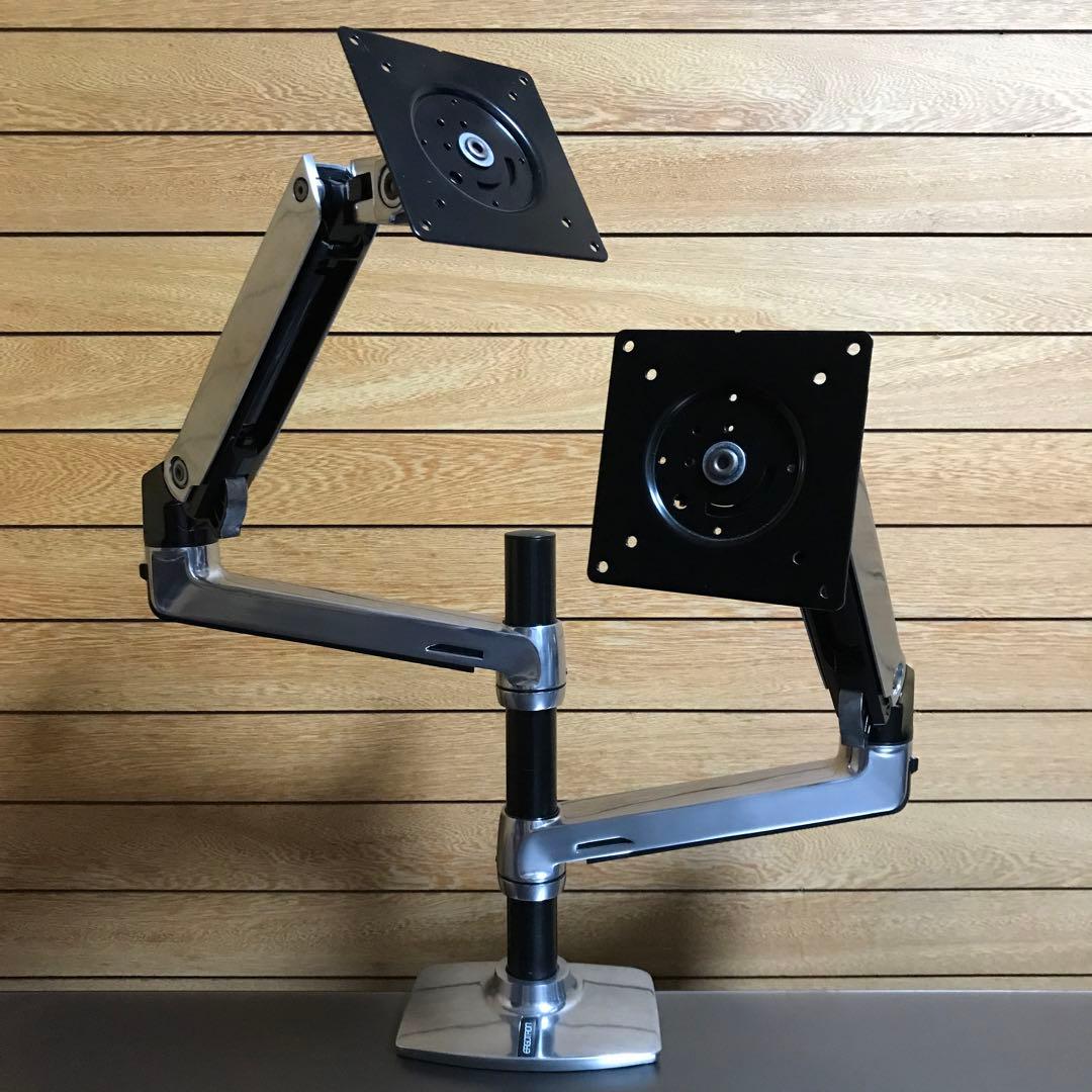 エルゴトロン LX デュアル モニターアーム 縦/横型 アルミニウム