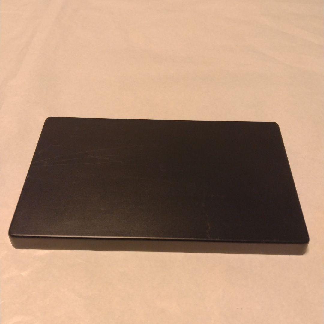 【U970】黒台　薬師窯　飾り台　陶器　ガラス