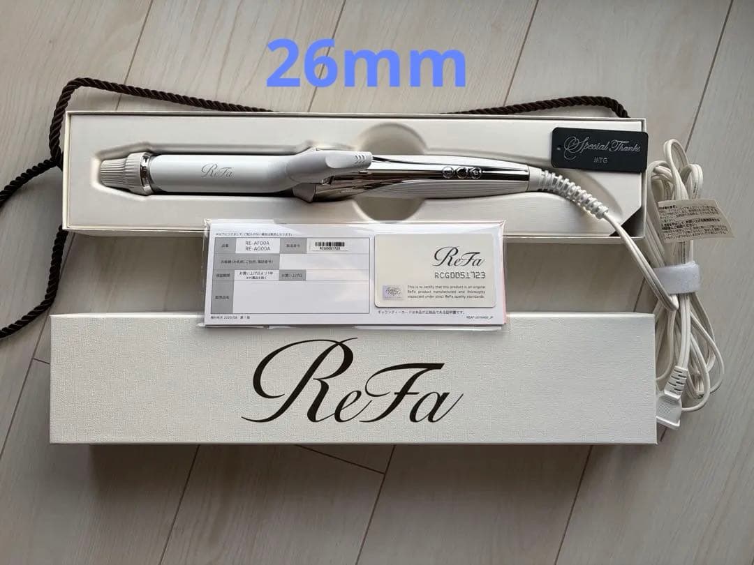 ✨️美品✨️ReFa リファ リファビューテック カールアイロン ホワイト 26mm