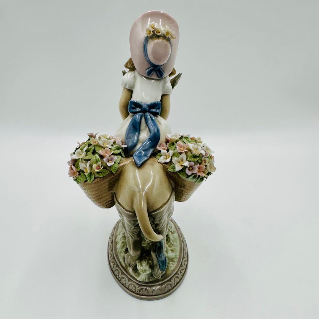 【リアドロLladro フィギュリン　少女とロバ】置物　インテリア　アンティーク