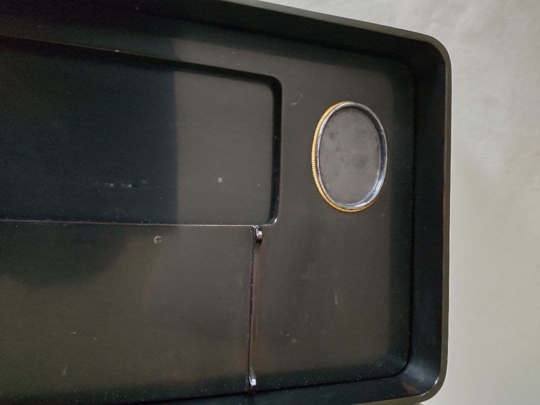 艶消し古漆塗り硯箱