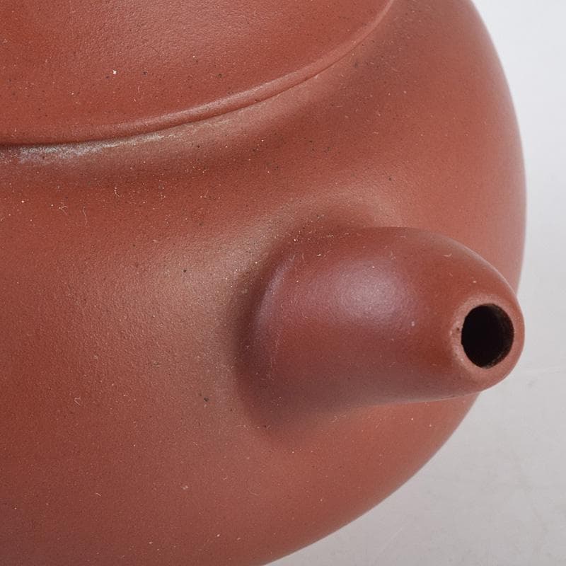 中国　紫砂　朱泥　急須　茶壷　在銘　V　R9012