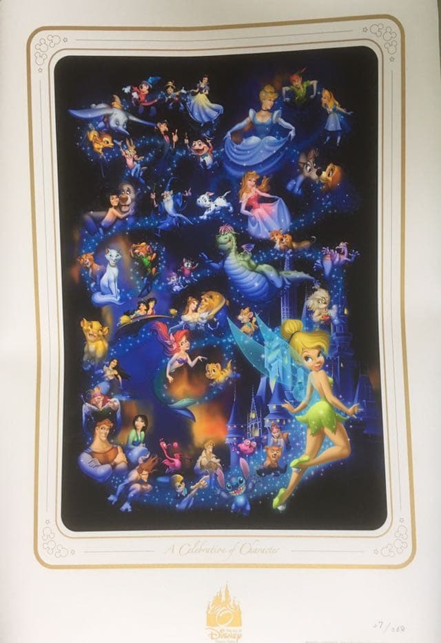 ディズニー限定デザイン ジクレーポスター