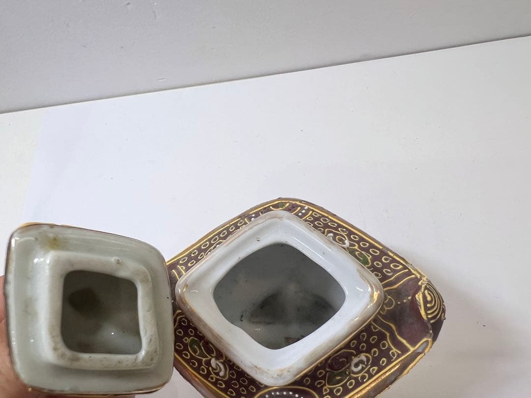 時代物　九谷焼　香炉　アンティーク　早い者勝ち