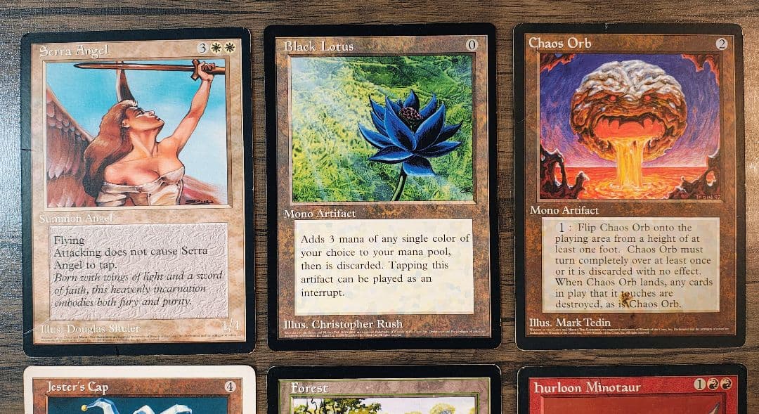 大判カード Black Lotus Serra Angel等 合計６枚 MTG