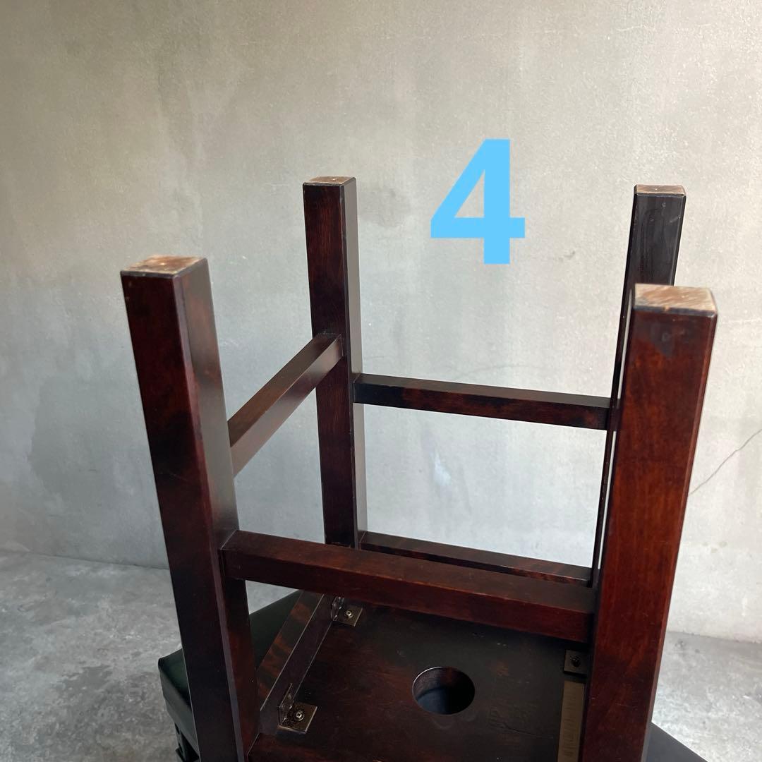 北海道民芸家具　樺材スツール　オールドヴィンテージ