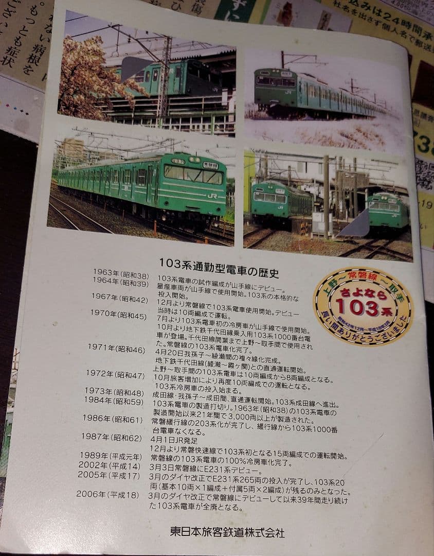 常磐線オレンジカード 1枚