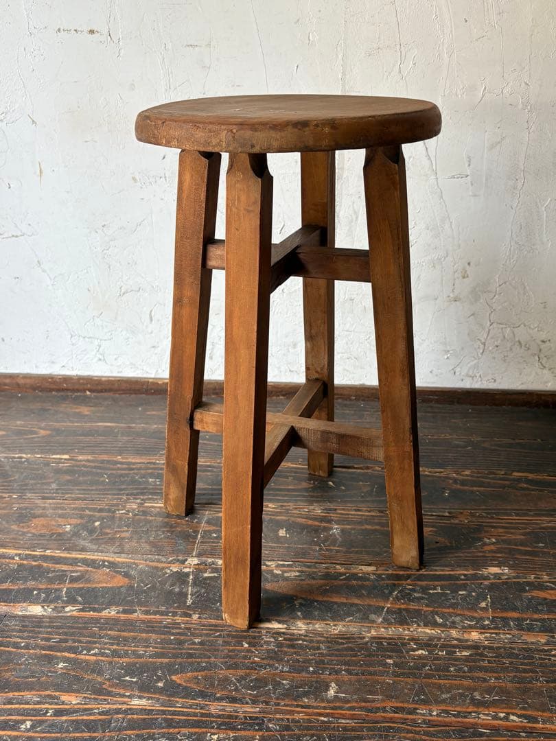 丸椅子 木製シンプルスツール　子椅子