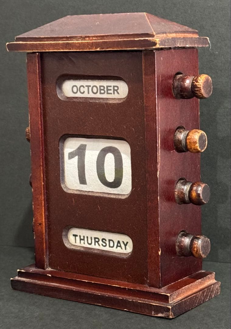 【アンティーク】　万年卓上カレンダー