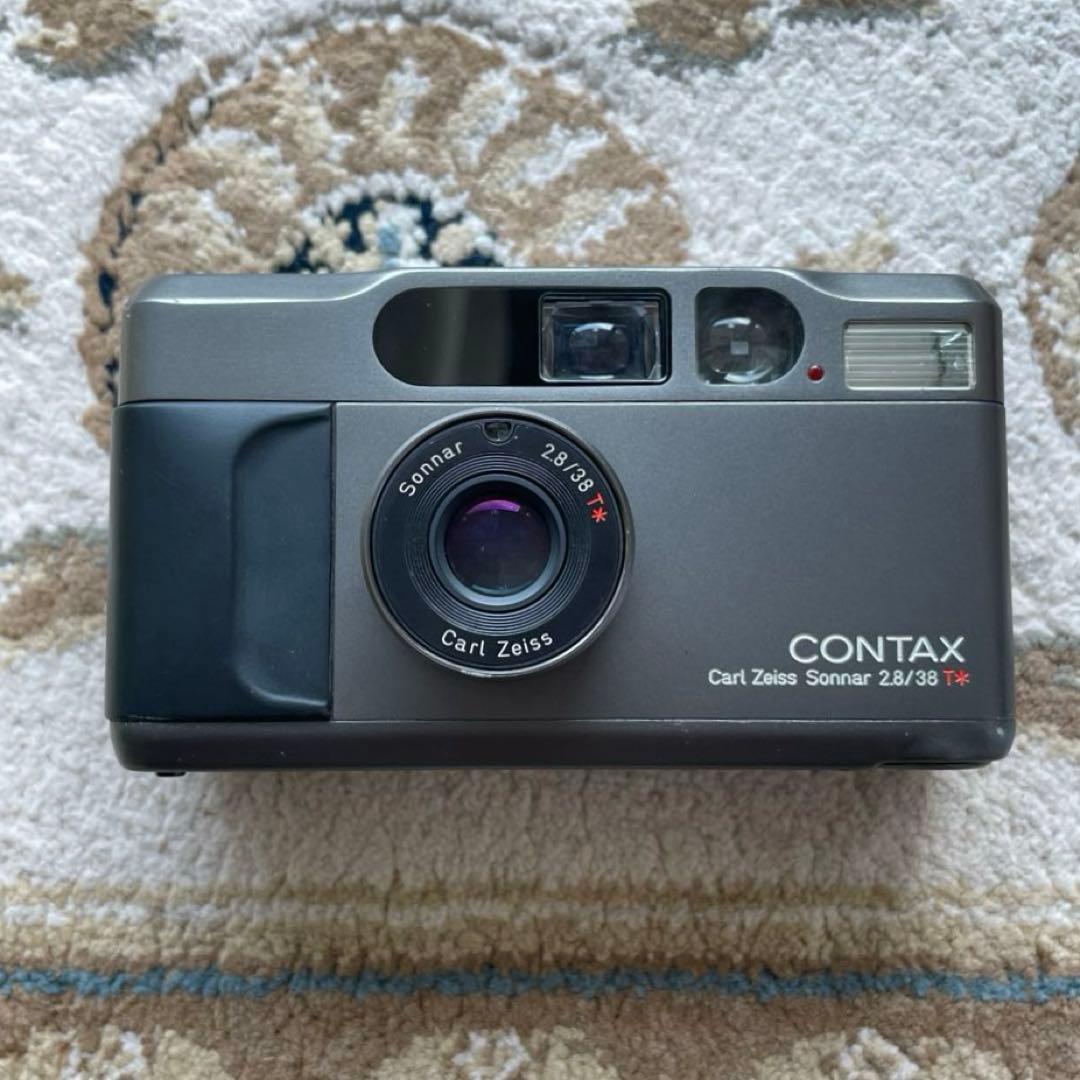 【動作品】CONTAX コンタックス　Ｔ２　フィルムカメラ