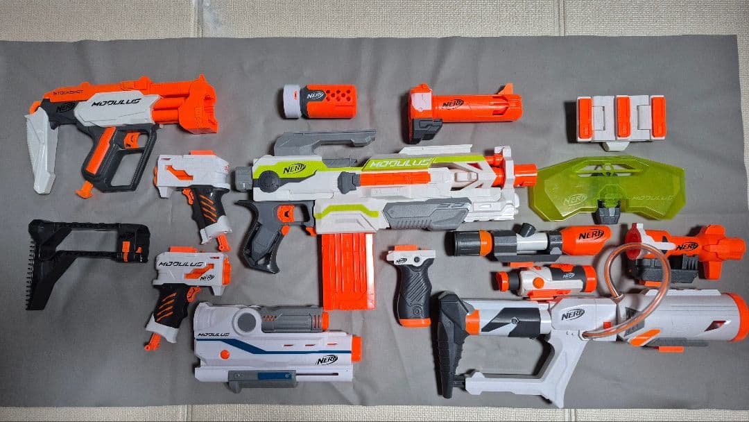 Nerf モジュラス　ECS-10（オレンジトリガー）+ナーフカスタムパーツ