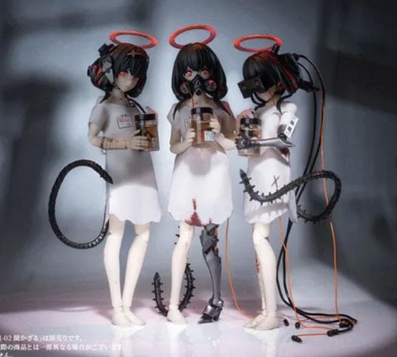 新品、未開封 カタツムリの殻 1/12 三猿：見ざる、聞かざる、言わざるセット