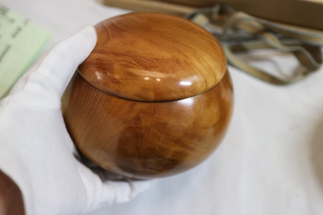 希少 松岡裕治 作 広島県 MATU工房 碁笥 碁筒 ごけ ごす 共箱有り