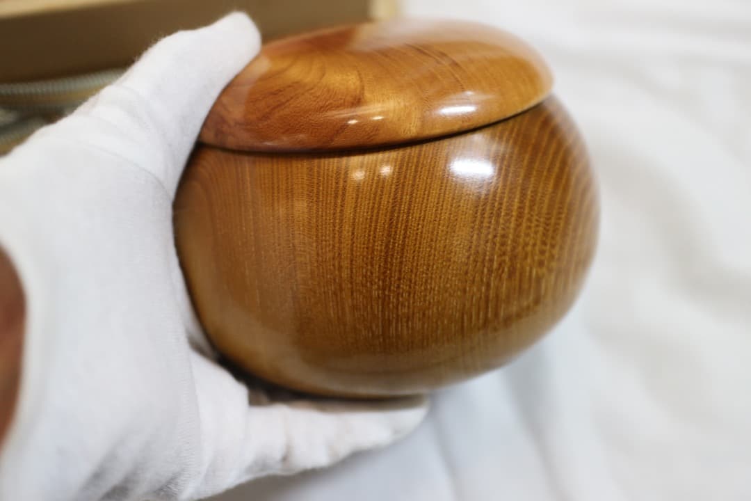 希少 松岡裕治 作 広島県 MATU工房 碁笥 碁筒 ごけ ごす 共箱有り