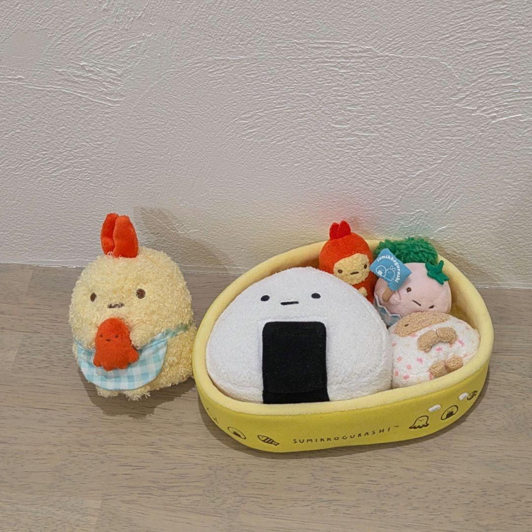 【お値下げ】すみっコぐらし　お弁当ぬいぐるみ・えびふらいのしっぽぬいぐるみ