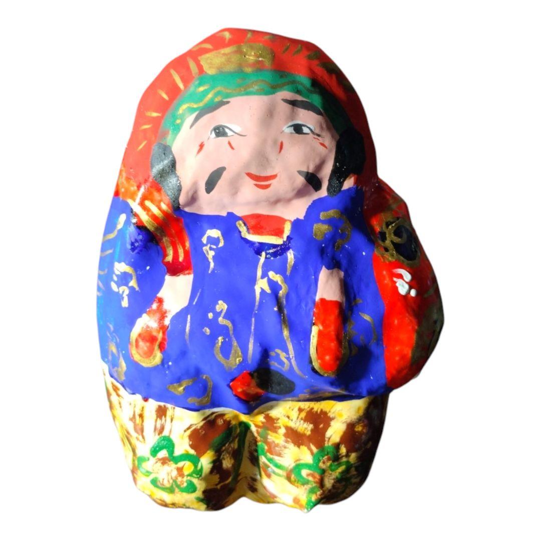 宮内フサ99歳　恵比寿さん　縁起物 高松張り子