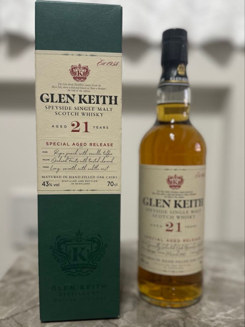 Glen Keith 21年 シングルモルトウイスキー 700ml