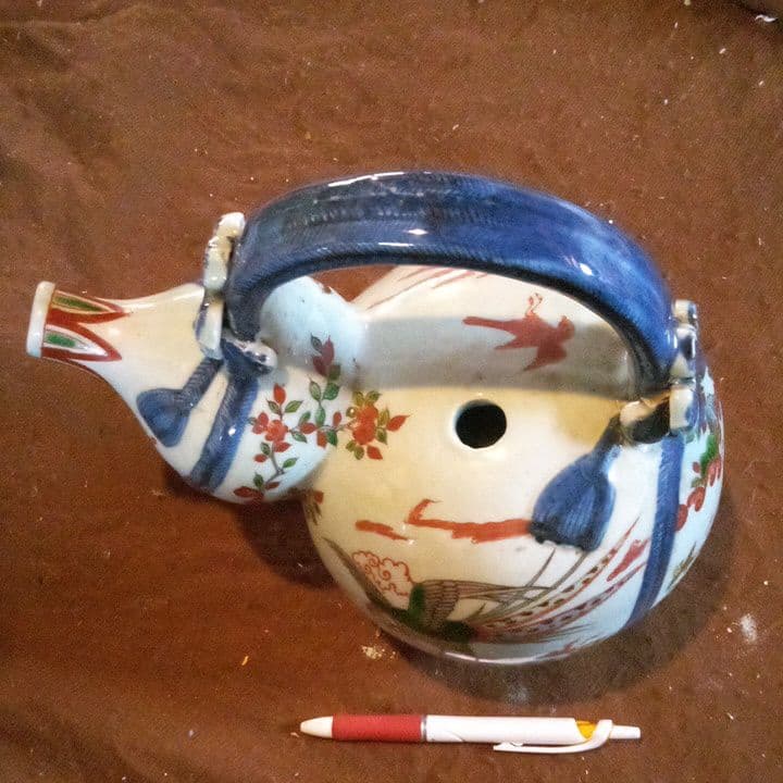 中国陶磁器　万歴赤絵　水注