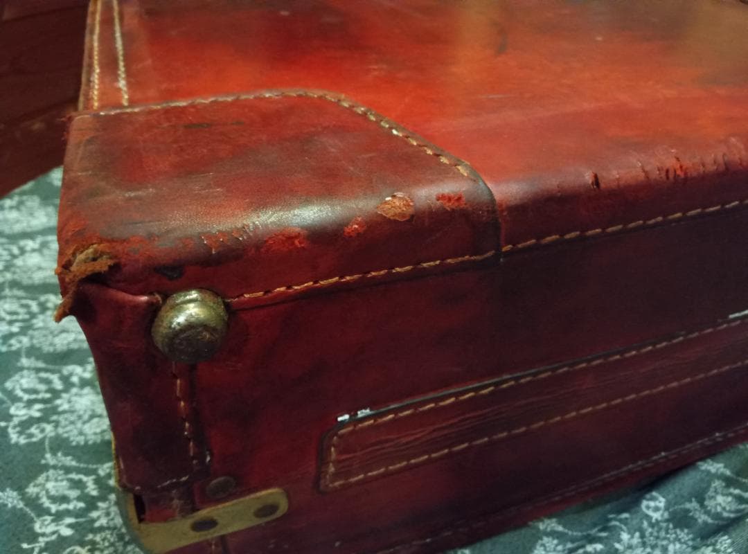 本革製ビンテージトランク