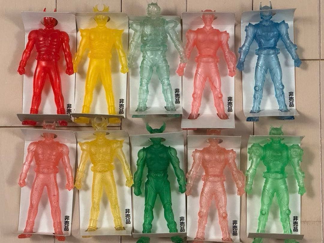 仮面ライダー 非売品 販促用 クリア フィギュア 10体セット