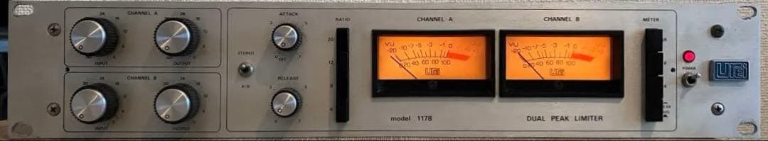 【希少】UREI 1178 ステレオピークリミッター/2Uラック付き