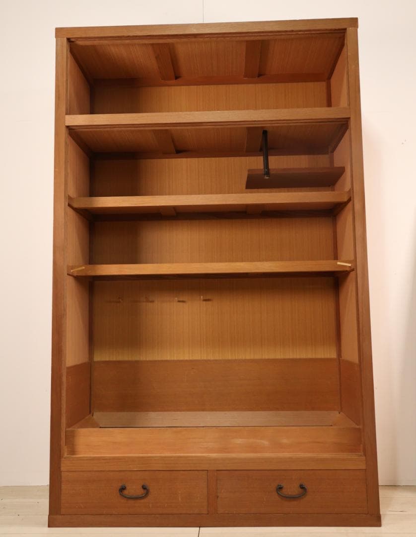 BK242　茶道具　置水屋　箪笥　茶箪笥　網代扉　煎茶棚　収納棚