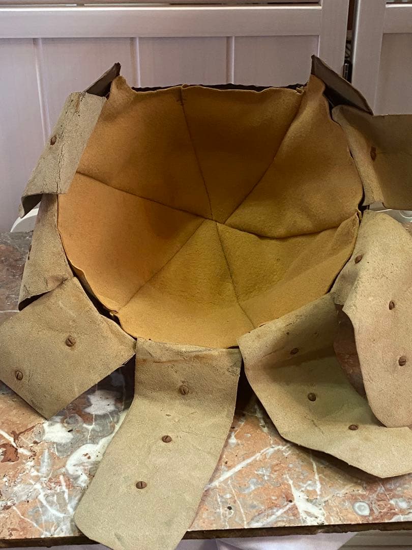 鳳羽兜♦️入手困難 中国歴史アンティーク 獅子型金具 中国武具２点セット♦️送料込